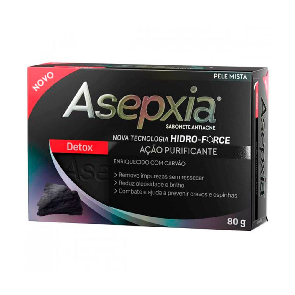 Sabonete Asepxia Detox Antiacne 80g - Beauty
