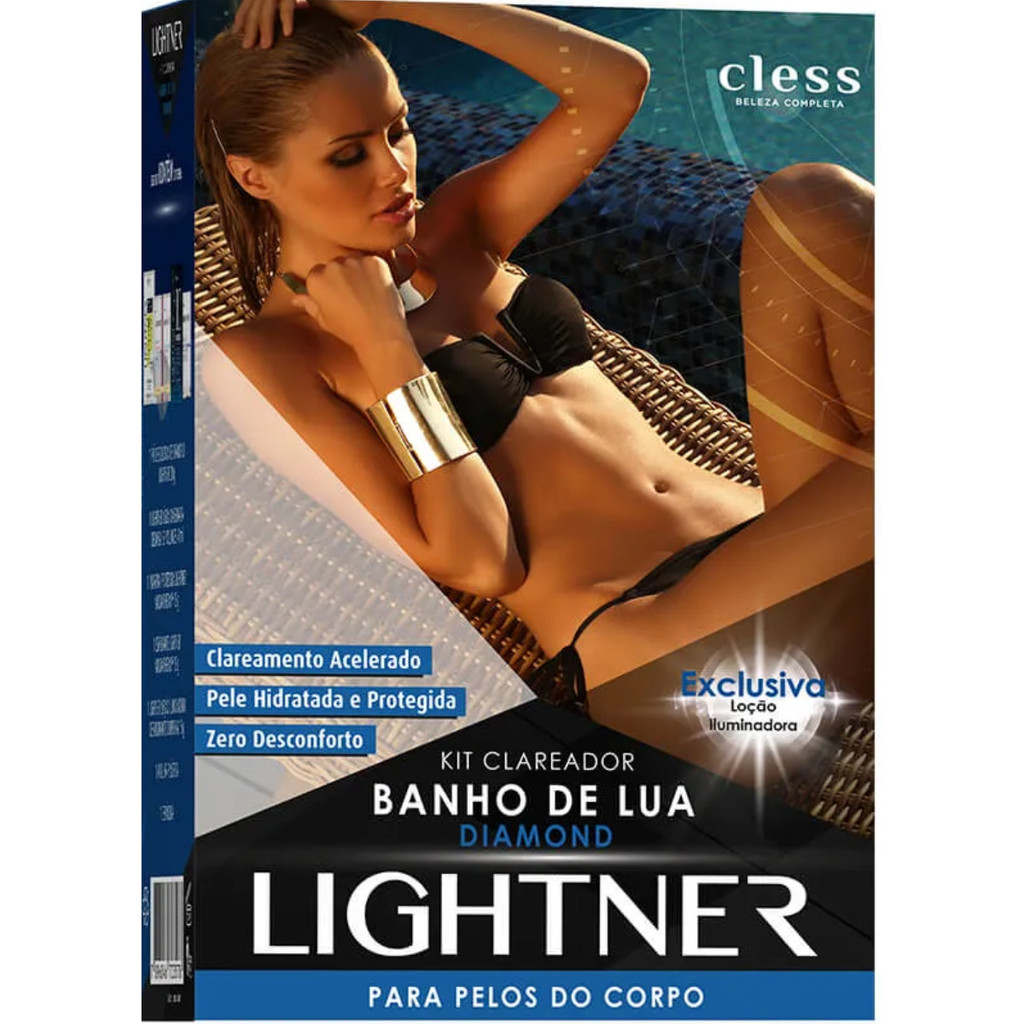 Kit Clareador Banho de Lua Diamond Lightner Cless Clareamento Acelerado com Hidratação e Conforto em Oferta na Shopee