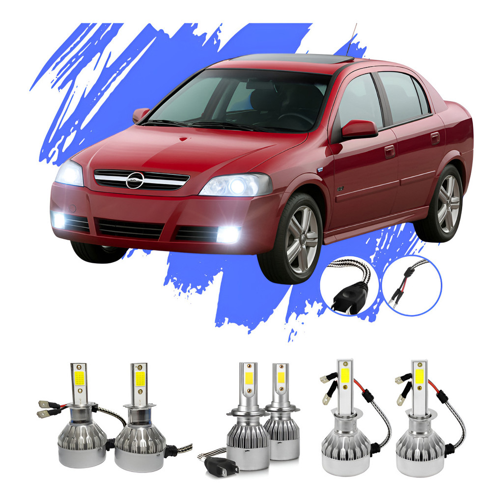 Lâmpada Led Astra 2004 A 2012 H1 H3 H7 V10 - Efeito Xênon em Oferta na Shopee