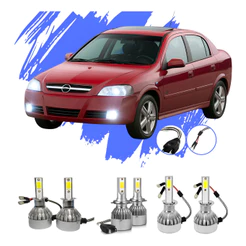 Lâmpada Led Astra 2004 A 2012 H1 H3 H7 V10 - Efeito Xênon