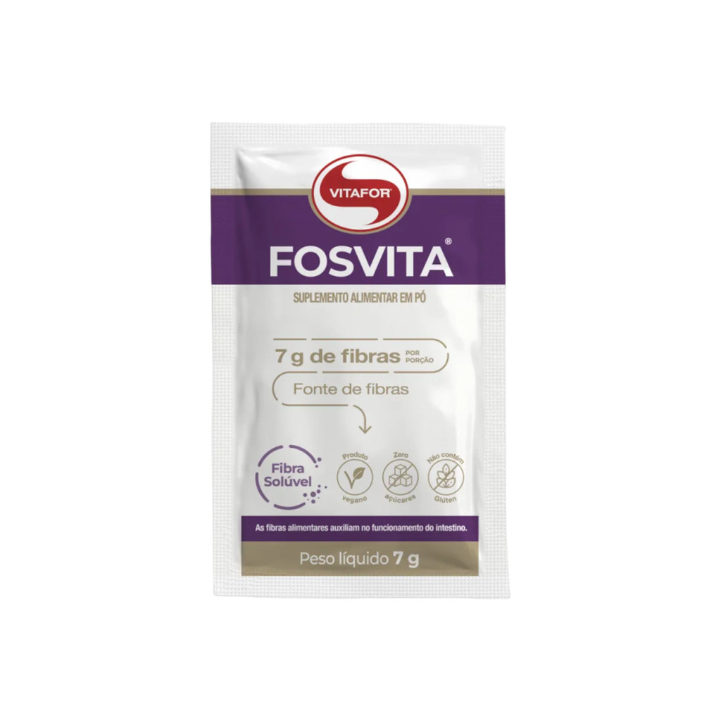 Fosvita Caixa com 30 Sachês de 7g Fonte de Fibras - Vitafor em Oferta na Shopee