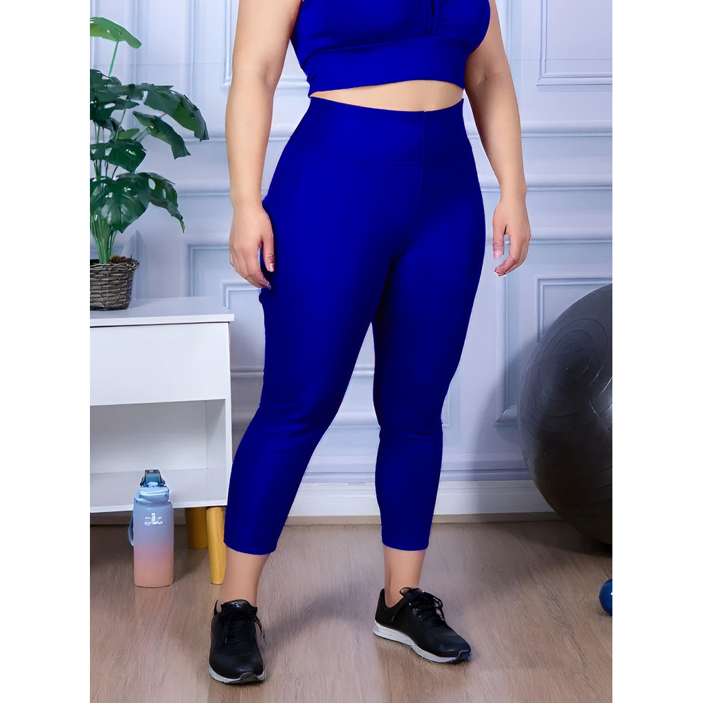 Calça Leg Corsario Plus Size Feminina Capri Fitness Sulplex