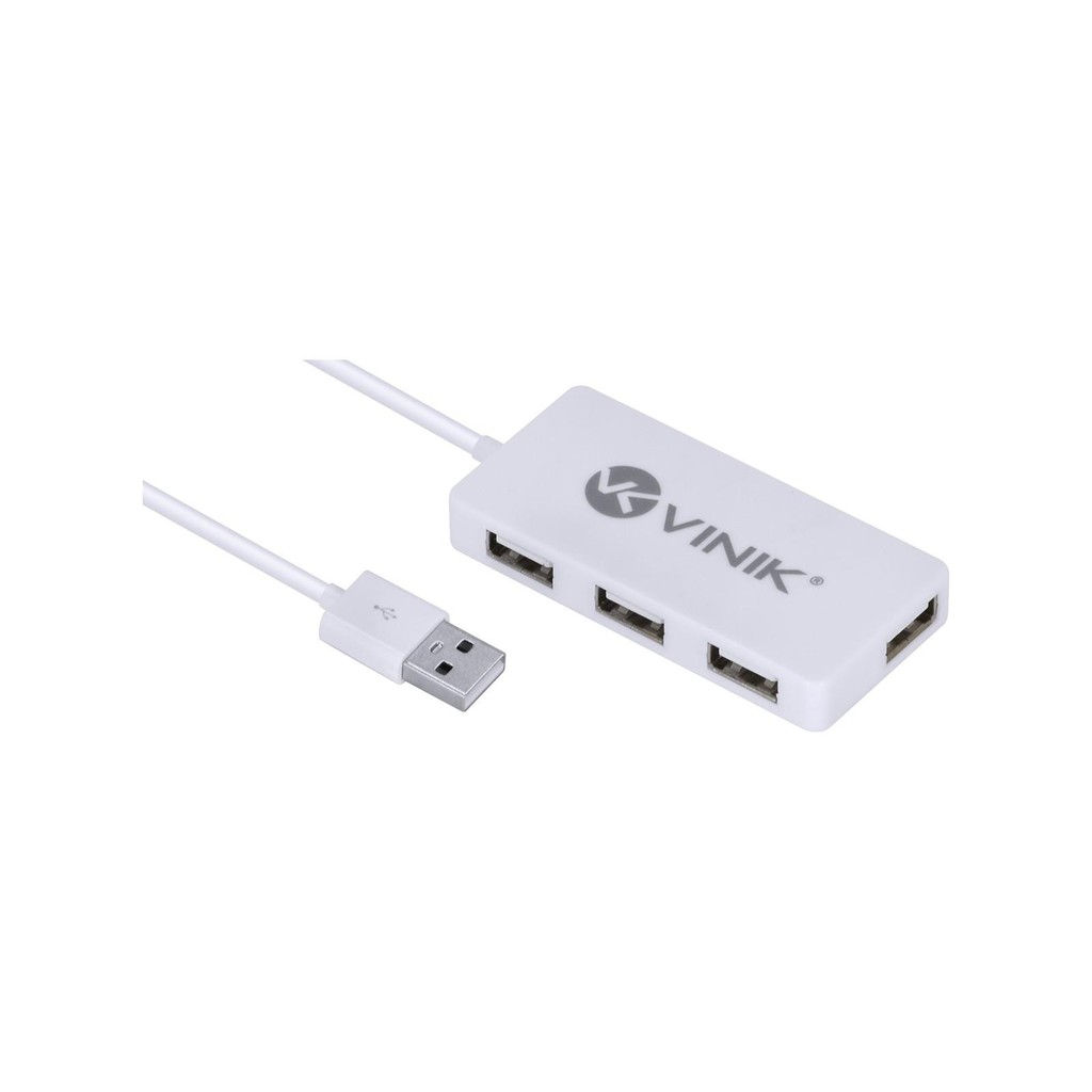 Hub Usb 2.0 Com 4 Portas E 1,2m De Cabo Branco - Huv-20b