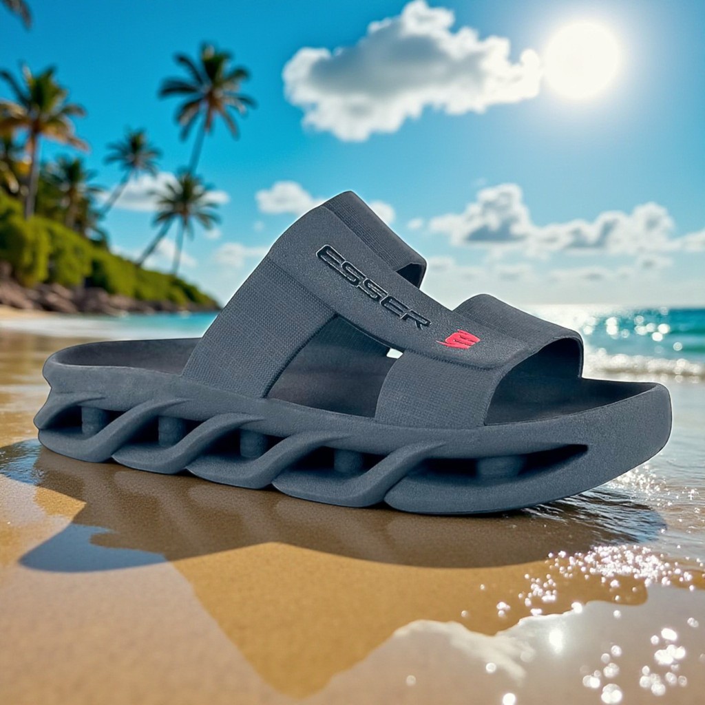 Chinelo Masculino Nuvem Grafite Slide Sola Anatômica Super Leve Macio Flexível Confortável Sandália