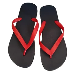 CHINELO DEDO MASCULINO STARLUX GRENDENE PRETO E VERMELHO