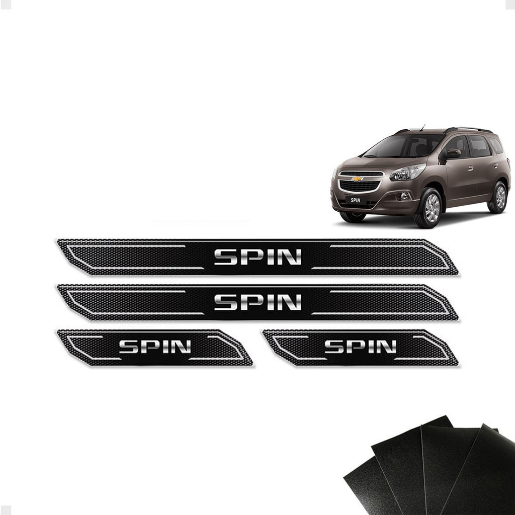 Kit Soleira Diamante Spin 2013/2018 Com Protetor de Porta Genérico