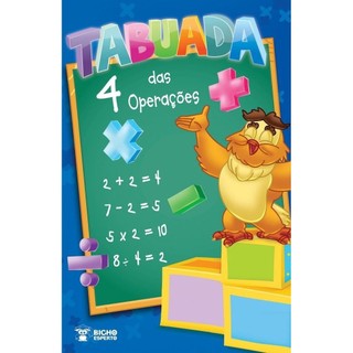 Tabuada Econômica das Quatro Operações (pct com 08 livros) em Oferta na Shopee