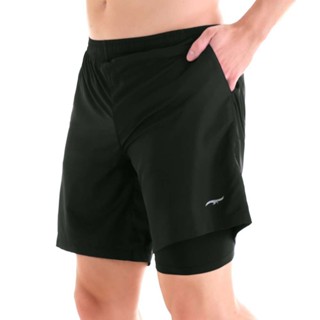 Bermuda Fitness com Short Interno Preta em Oferta na Shopee
