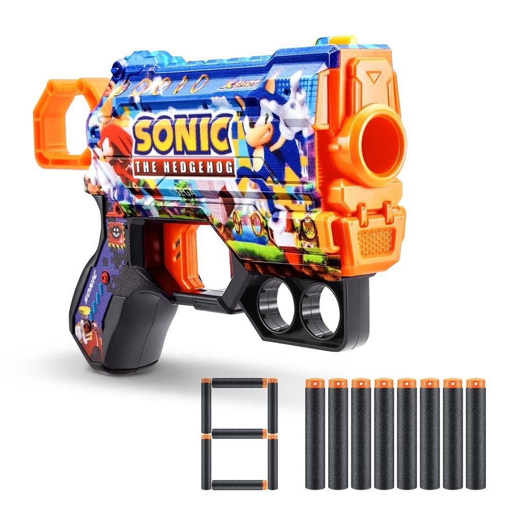 Lançador de dardos X-Shot, Skins Menace, Mega Sonic em Oferta na Shopee