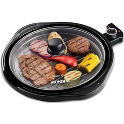 Grill Redondo Mondial Smart Grill G-04 Preto 110V