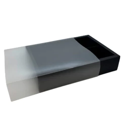 Caixa 6 Pães de Mel - Preta - 24x17x5cm - 1 unidade - Rizzo