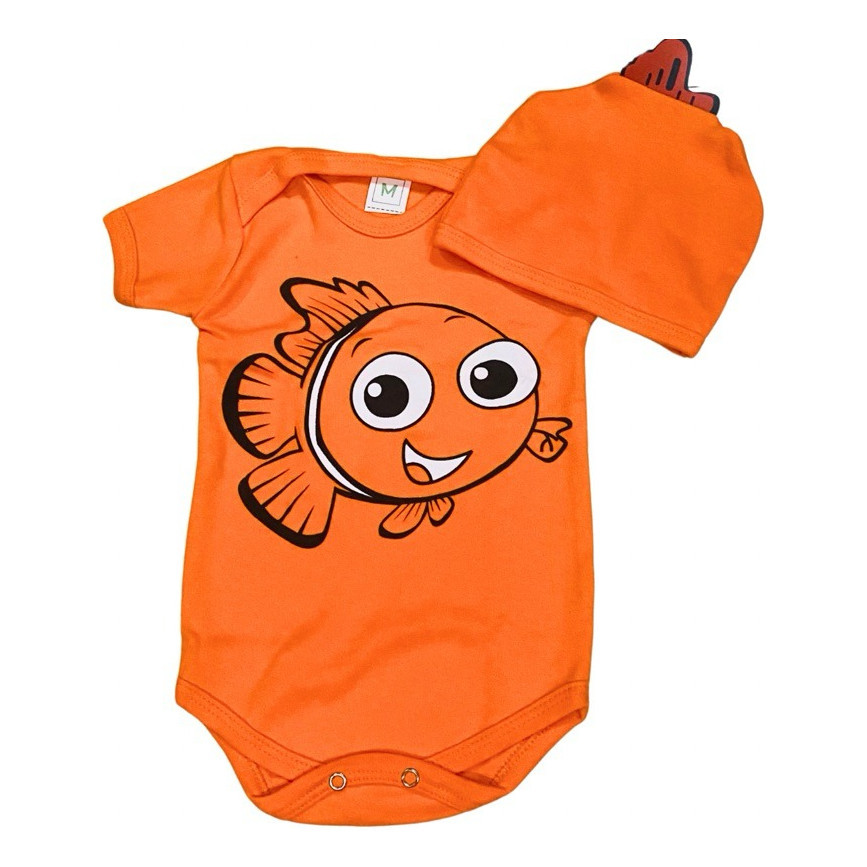 Body Mesversário Nemo Temático e Boina em Oferta na Shopee