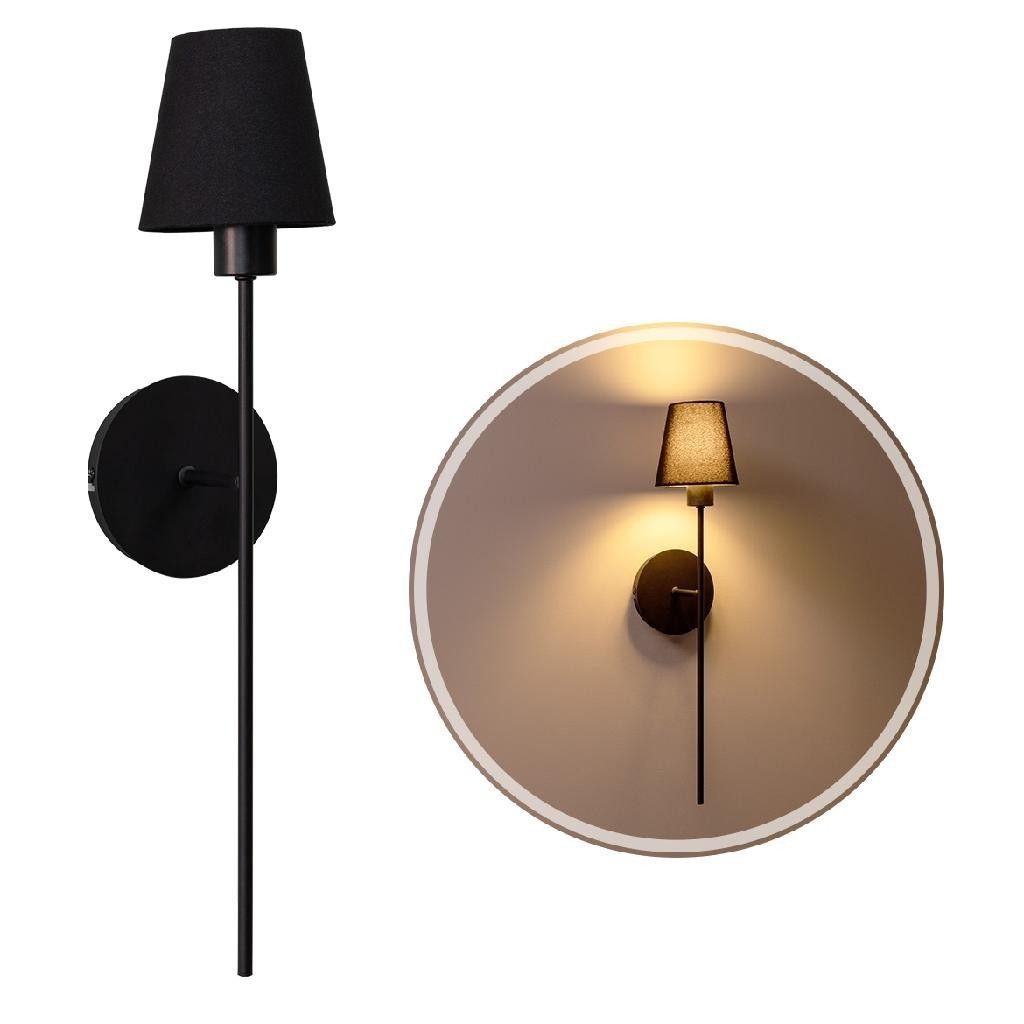 Arandela Torch Com Cúpula Tecido 1xE27 Cabeceira Parede Spotline ST2930