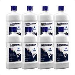 Kit 8 Shampoo World Veterinária Dug's Clorexidina Cães & Gatos - 500 mL