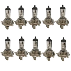 Kit 10x Lampada Do Farol Halogena Encaixe H4 35W/35W Moto Motocicleta