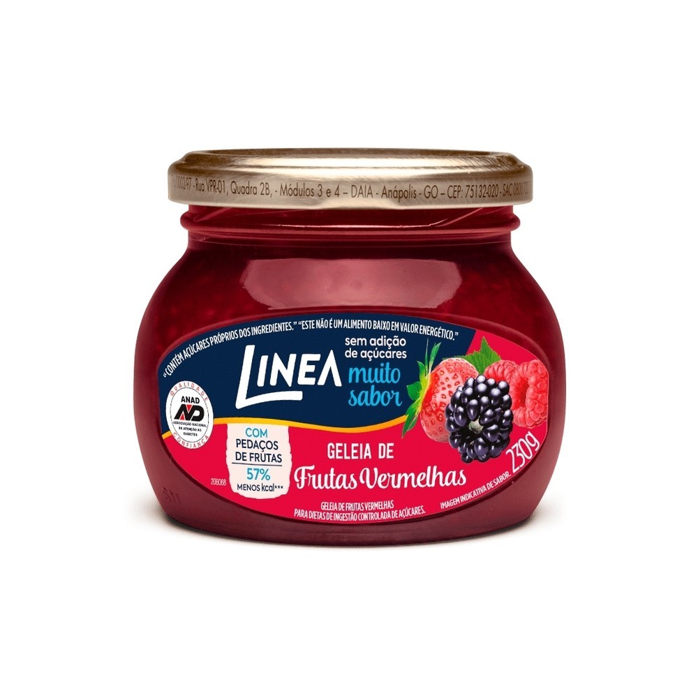 Geléia Diet de Frutas Vermelhas Linea Vidro 230g - Food & Beverages