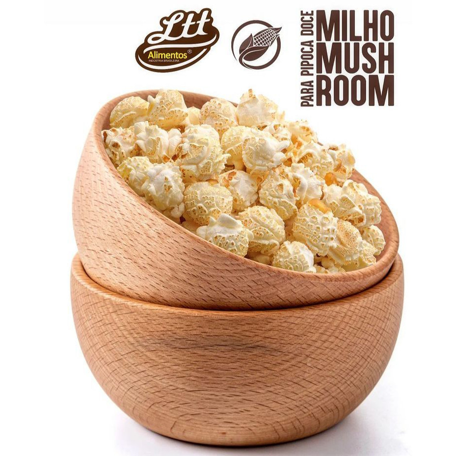 Milho Para Pipoca Mushroom  Gourmet Promoção 500g Ltt Alimentos