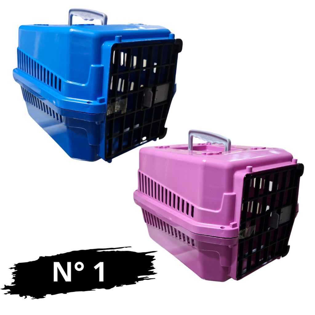 Caixa de Transporte  Nº1 Para Pet Gatos Cão Aves 7 Kg