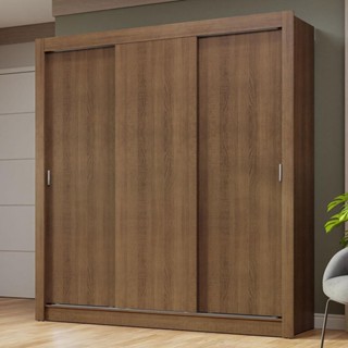 Guarda-Roupa Casal 3 Portas de Correr Rustic Nobre Madesa em Oferta na Shopee