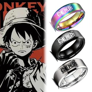 Anime One Piece Ring Law Trafalgar Luffy Zoro Ace Aço Inoxidável Halloween Homem Mulher Cosplay Acessórios De Moda Presentes em Oferta na Shopee