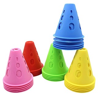 Kit Mini Cone Slalom Patins Roller Obstáculo skate Treino Funcional de Manobras Funcional Agilidade