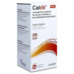 CALDÊ COM 60 COMPRIMIDOS MASTIGÁVEIS SABOR MENTA