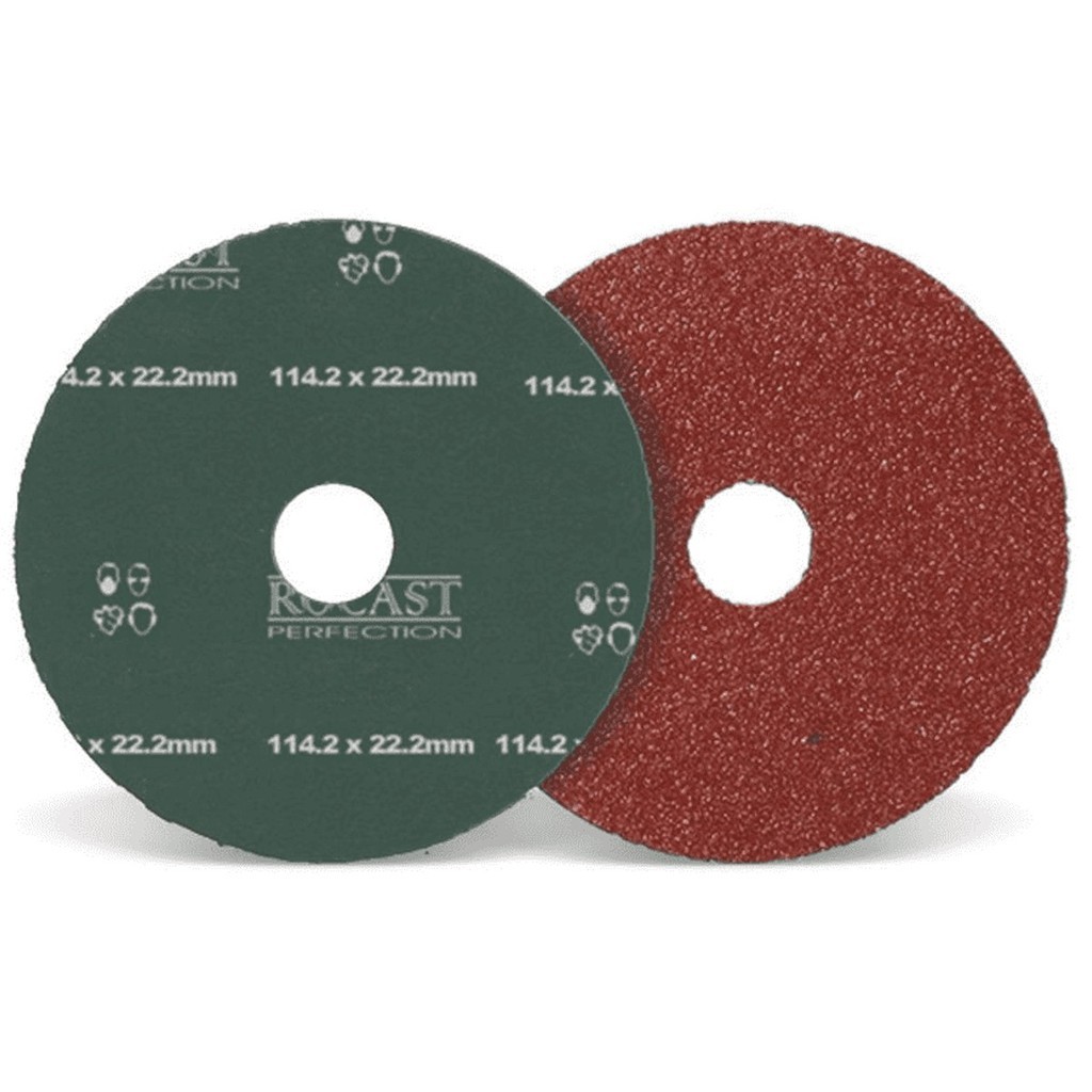 Disco de Lixa 114,3 x 22,2mm (4.1/2" x 7/8") Grão 80 - Rocast