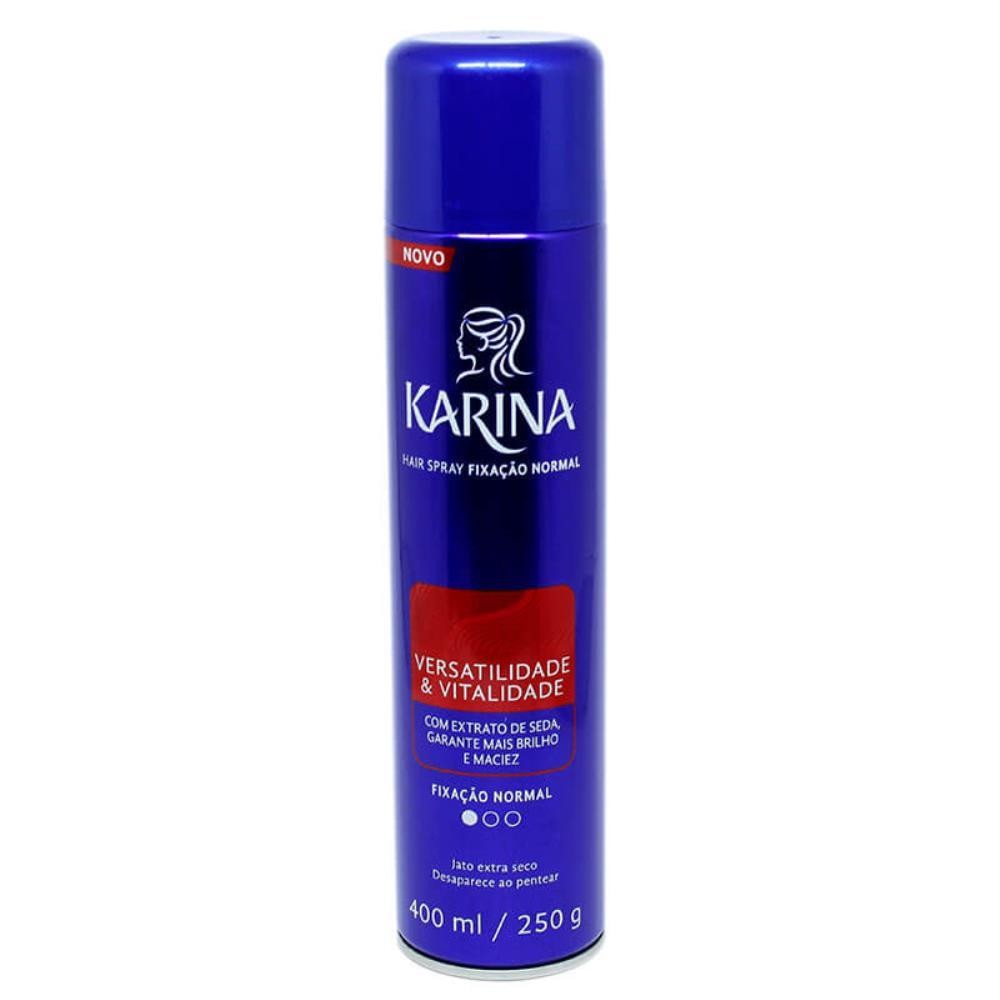 FIXADOR KARINA HAIR SPRAY COM 400ML - Beauty