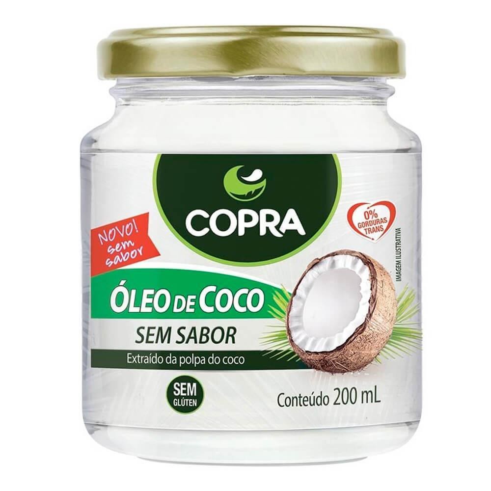 ÓLEO DE COCO SEM SABOR COM 200ML