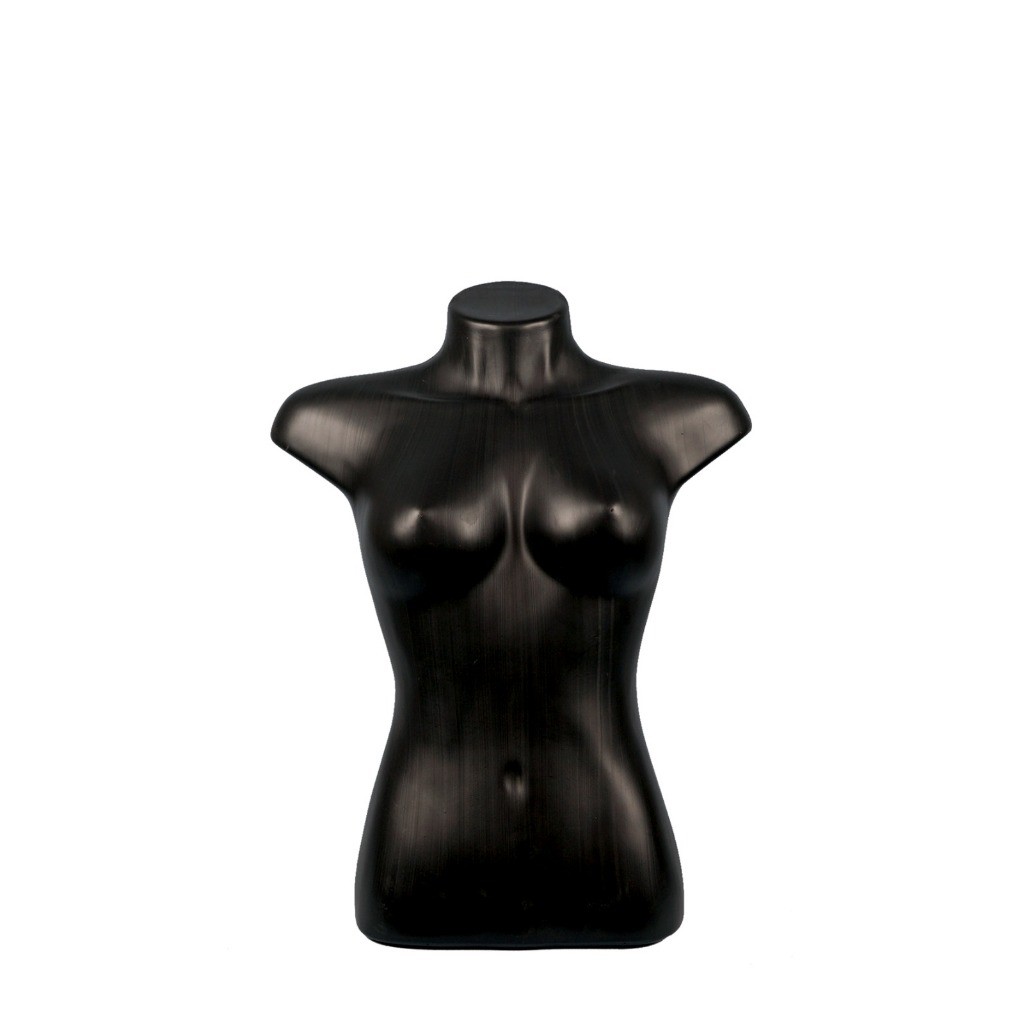 Busto Feminino Expositor Manequim Preto