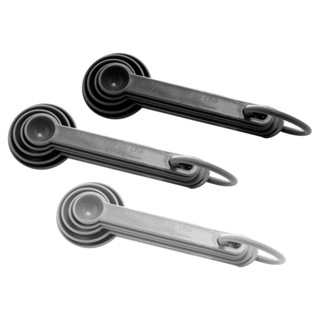 5 Colheres Medidoras Lyor de Bambu e PP Encaixáveis Sortido em Oferta na Shopee