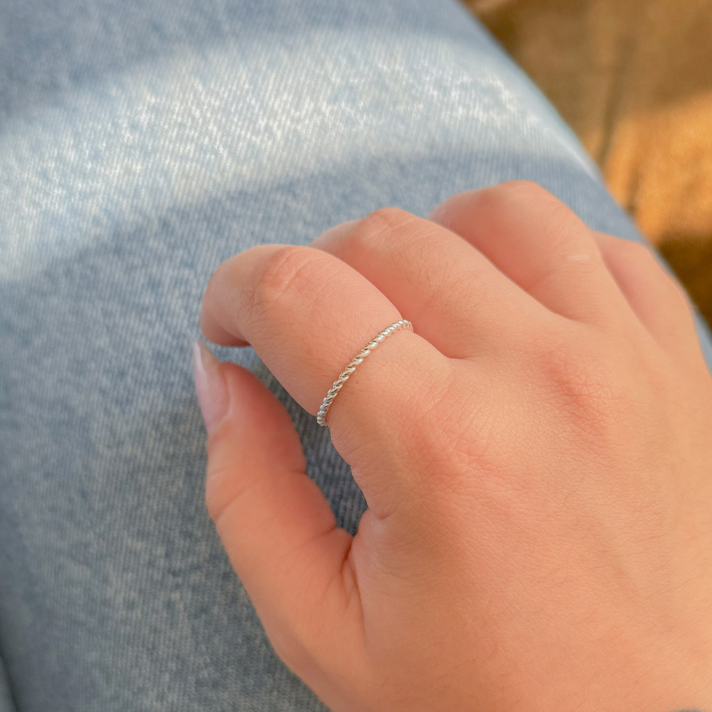 Anel Trançado (Regulável) em Oferta na Shopee