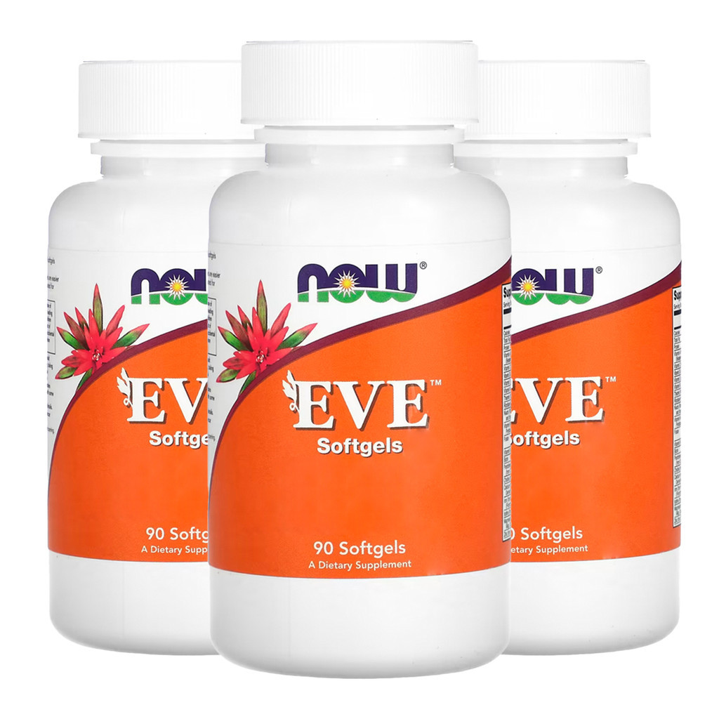 Kit 3x Multivitamínico Eve Mulheres Now Foods 90 Softgels/Made in Usa
