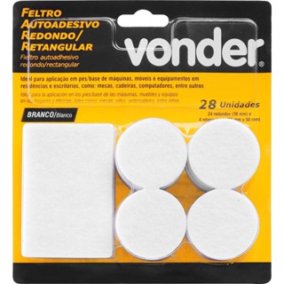 Feltro Adesivo Branco Red/Ret Jg Com 28 Vonder em Oferta na Shopee