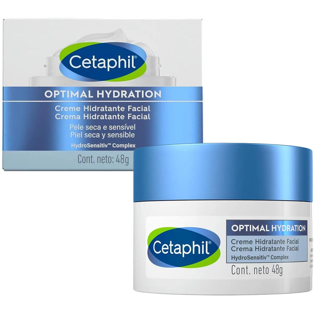 Cetaphil Creme Hidratante Facial Hydration Optimal Sensitiv Pele Seca Pele Sensível