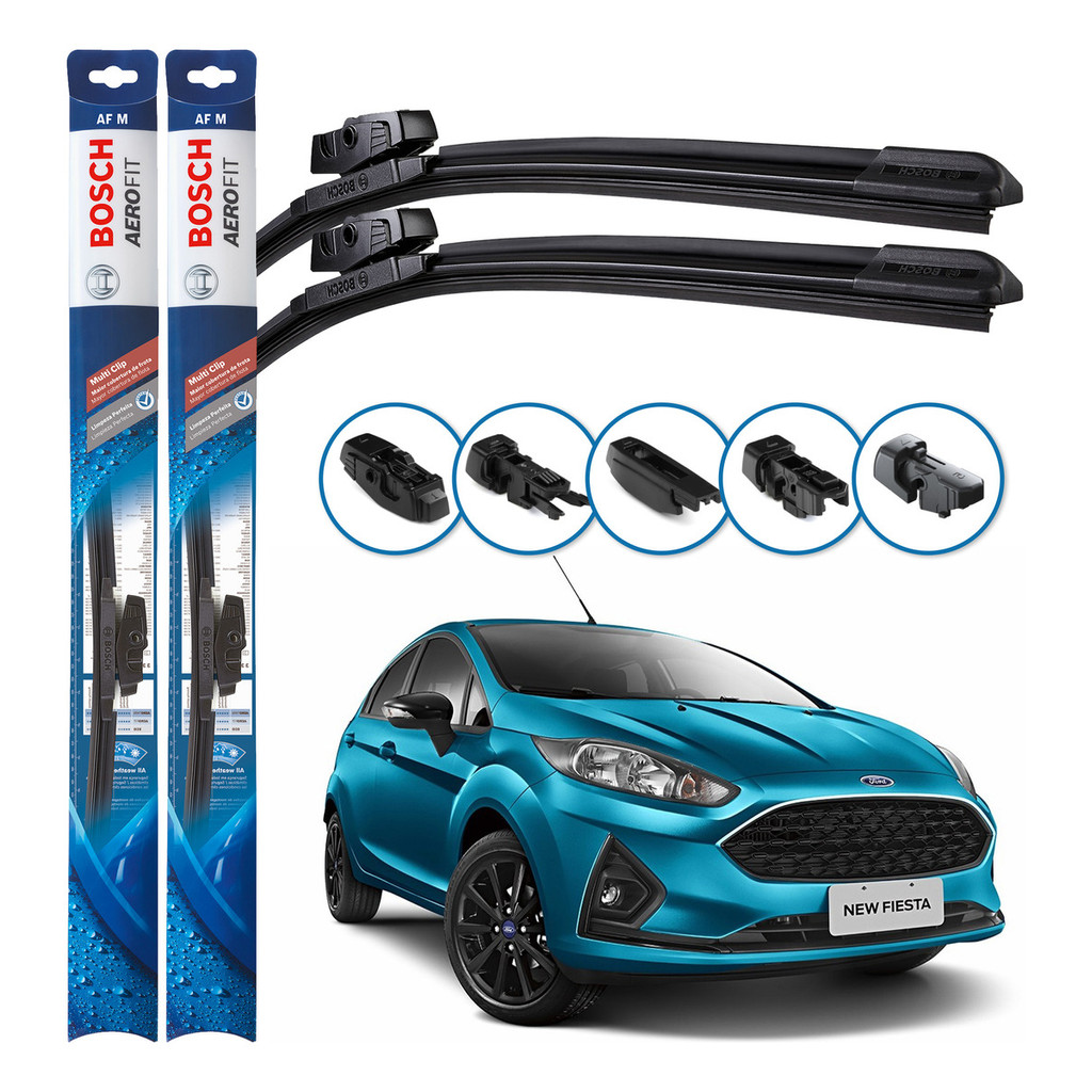 Par Palheta Limpador Parabrisa Bosch New Fiesta 2013 A 2019 em Oferta na Shopee