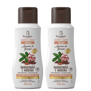 Kit 2 Sabonete Íntimo com Extratos Naturais Barbatimão e Aroeira Reduz Odor e Irritação 200Ml - Bio Intinto em Oferta na Shopee