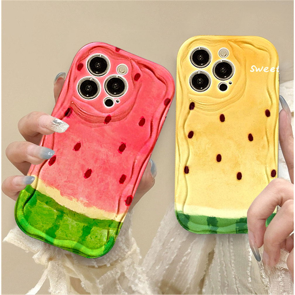 Capinha Capa Para Samsung A56 A36 A55 A54 A16 A15 A14 A05 A51 A52 A34 A35 A32 A13 A12 A04E melancia Capa de Celular