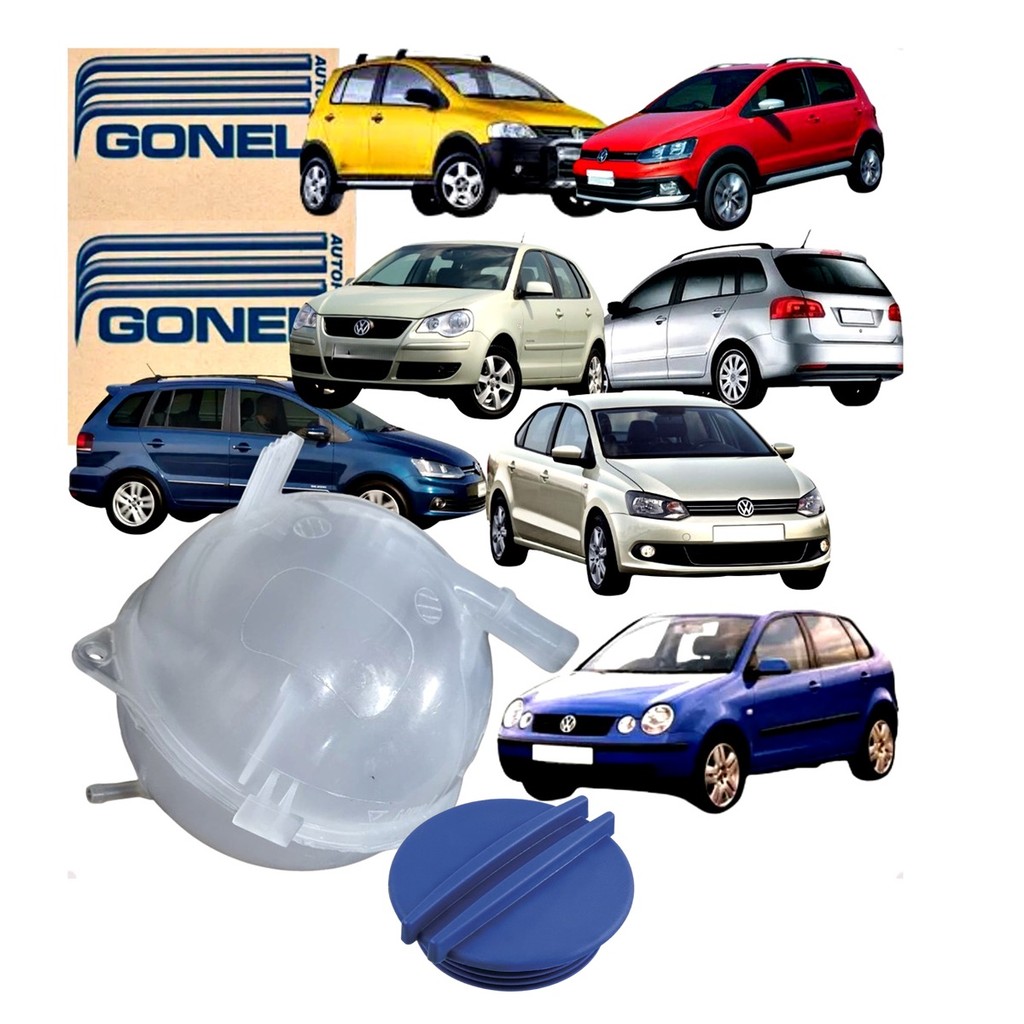 Reservatório Agua Radiador Fox Crossfox 2 Bicos C Tampa Sem Sensor em Oferta na Shopee