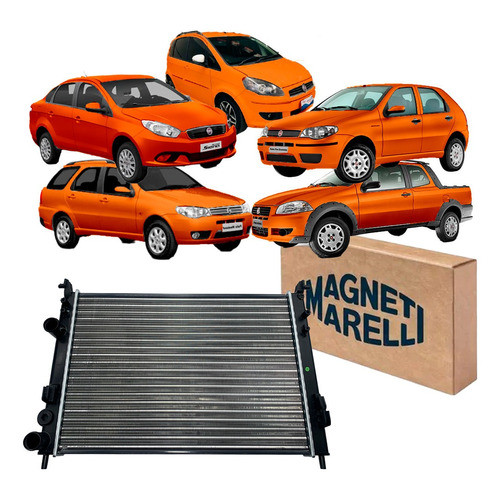 Radiador De Agua Fiat Palio Siena Strada Rmm779881 Marelli em Oferta na Shopee
