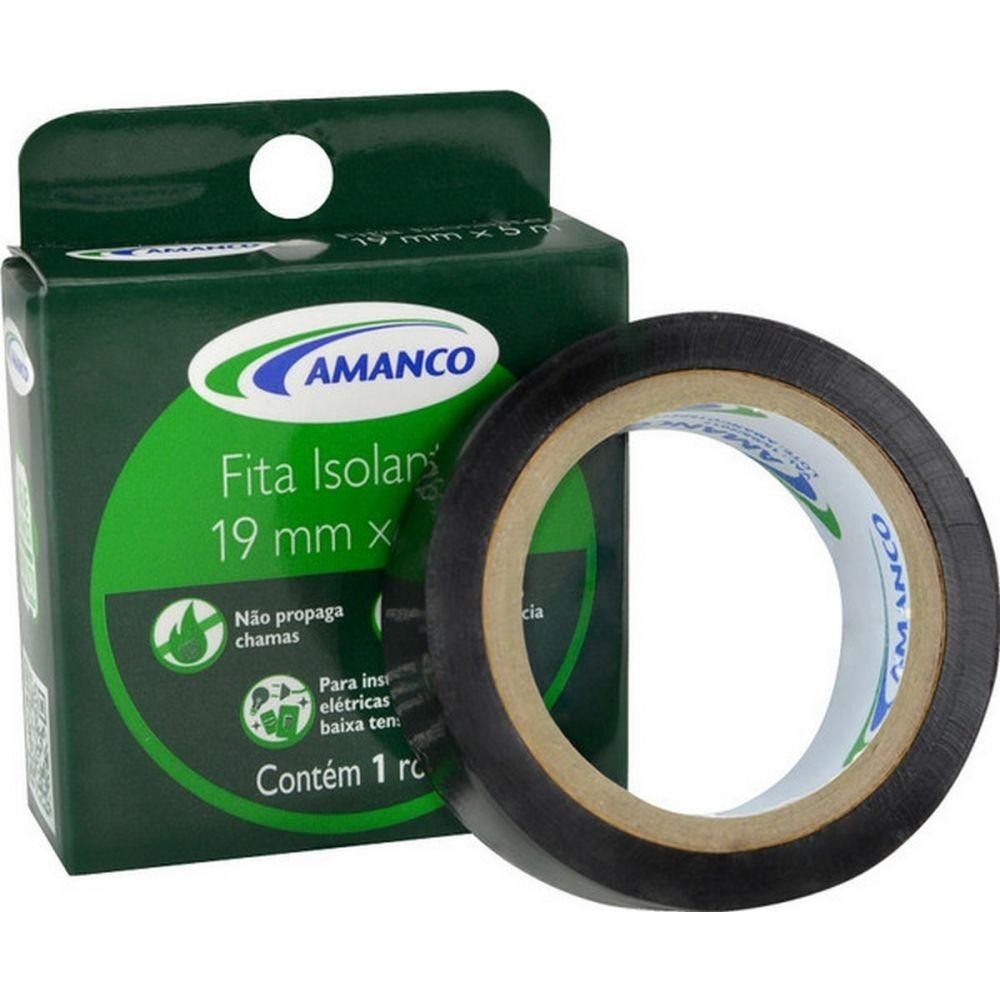 Fita Isolante 19mm Rolo 20m Amanco em Oferta na Shopee