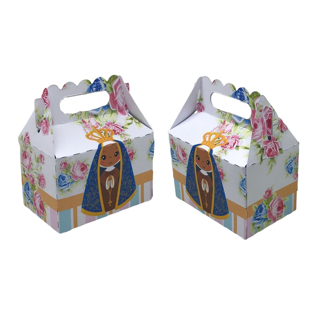10 Lembrancinhas Caixinhas Nossa Senhora Aparecida Dia das Crianças em Oferta na Shopee