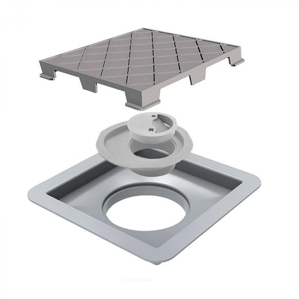 Ralo Oculto Quadrado PVC Novii 10x10cm Linear Acessórios em Oferta na Shopee