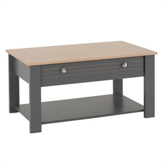 Mesa De Centro Para Sala De Estar Cinza Canada Caemmun em Oferta na Shopee