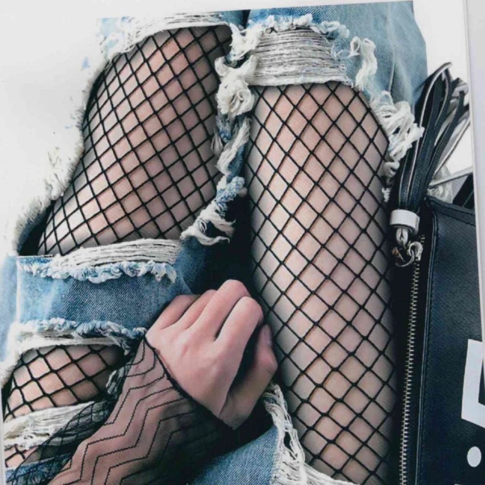 Kit 2 Meias Calça Arrastão Feminina Adulto Preta Tamanho Único em Oferta na Shopee