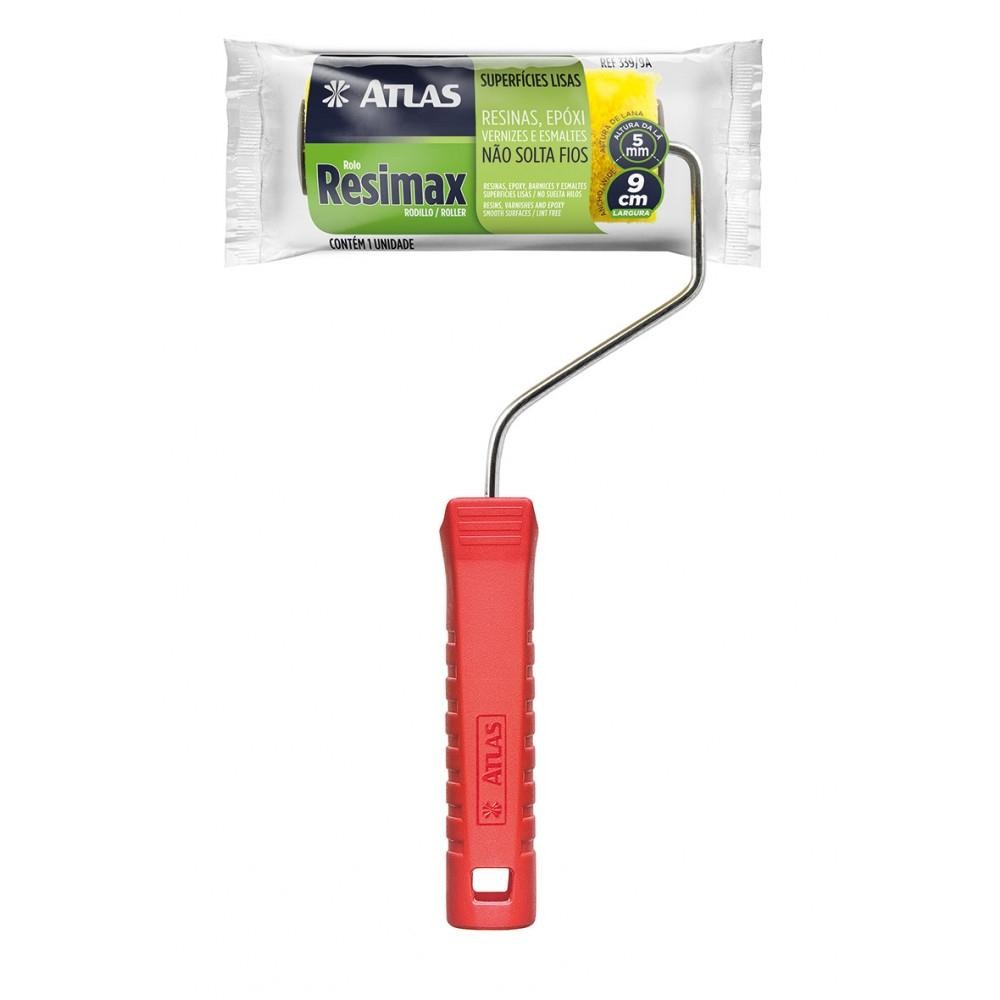 Rolo De Pintura Resimax Lã Sintética Atlas 9cm em Oferta na Shopee