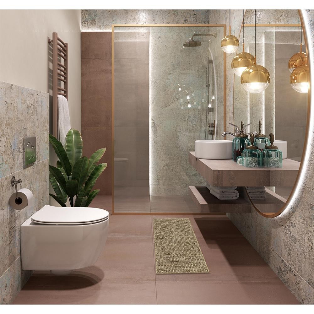 Tapete Para Sala New Boucle Sergipe 0,50x1,00 São Carlos em Oferta na Shopee