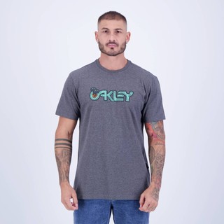 Camiseta Oakley Mushroom Cinza em Oferta na Shopee