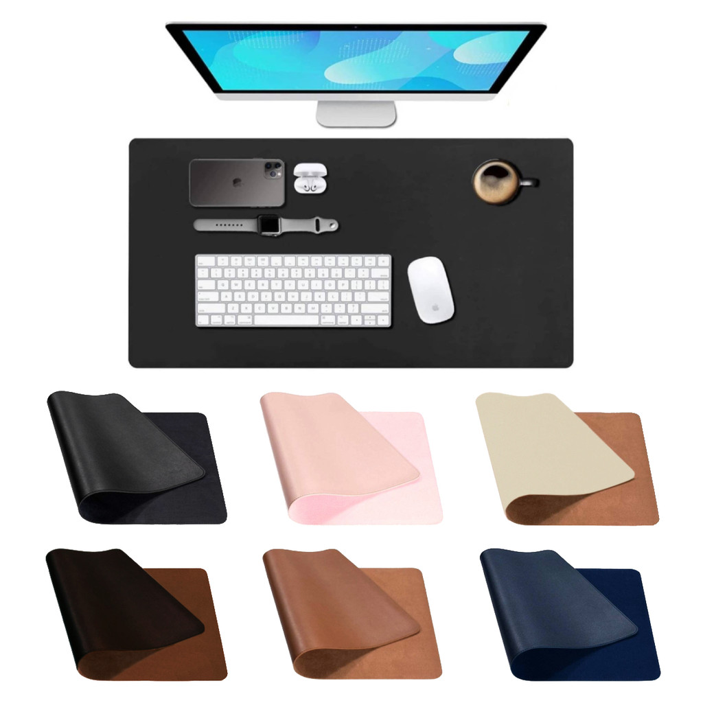 Mouse Pad 90x40cm Grande Tapete De Mesa Computador Notebook Gamer couro Ecológico Preto