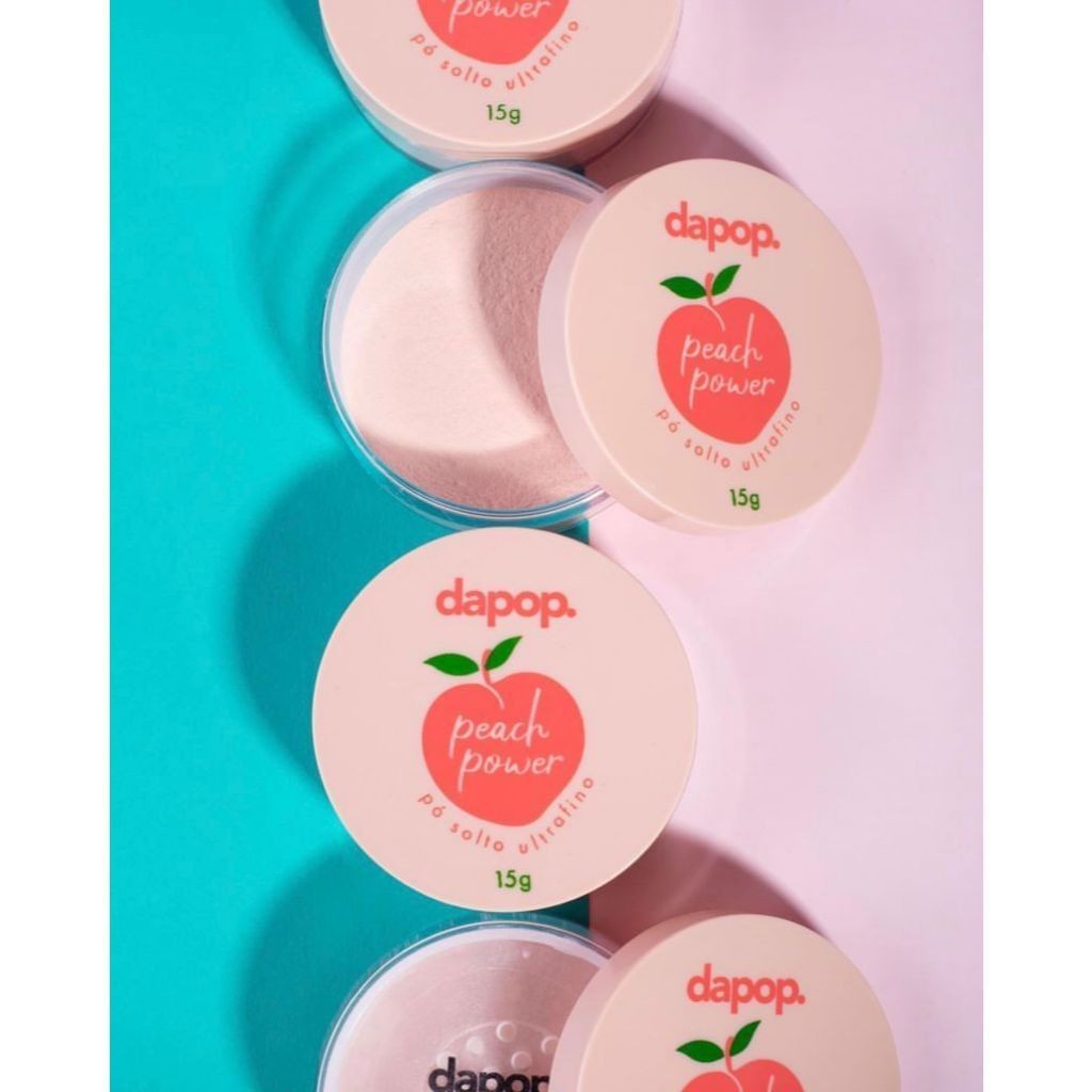 Recommend Pó Facial Peach/Rosa Mosqueta/Banana Powder Solto Ultrafino - Dapop em Oferta na Shopee